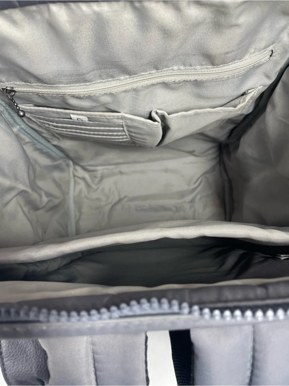 Baggallini Soho Travel Backpack Adjustable RFID Organizer Pockets Laptop Smoke